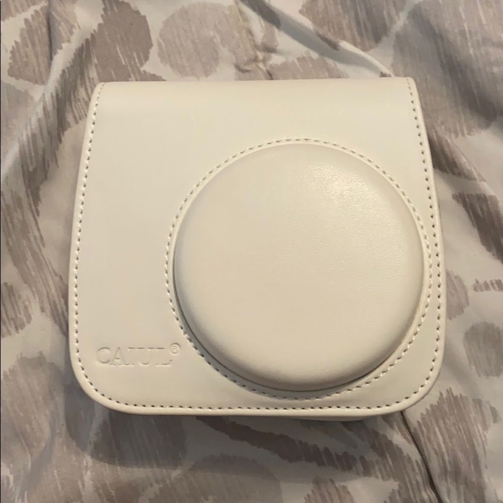 white leather case for fujifilm instax mini 8
